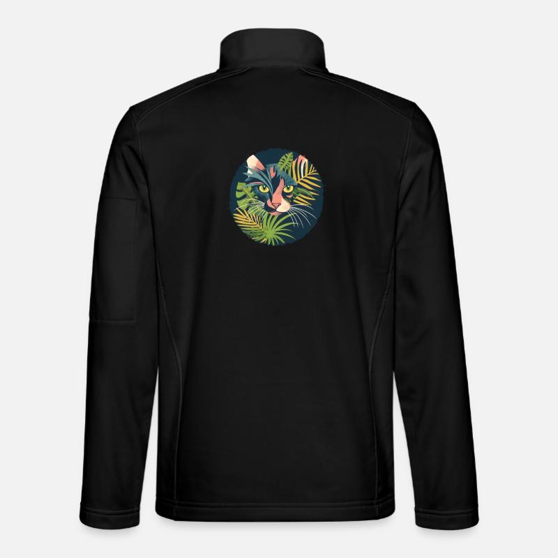 Illustration einer Katze Unisex Softshelljacke