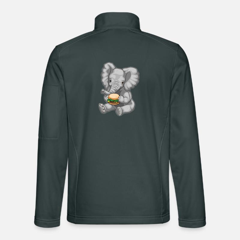 Cheeseburger éléphant Veste en tissu softshell Unisexe