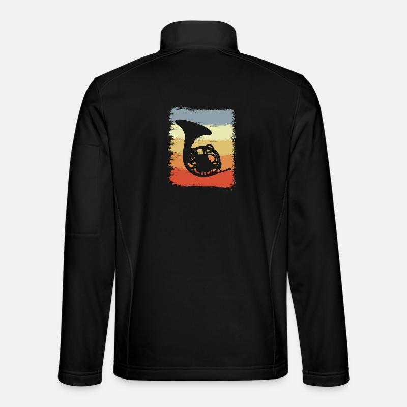 Retro Waldhorn Unisex Softshelljacke