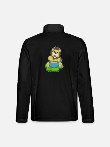 Lion Cook Cooking Pot Cooking - Unisex Softshell Jacket - black