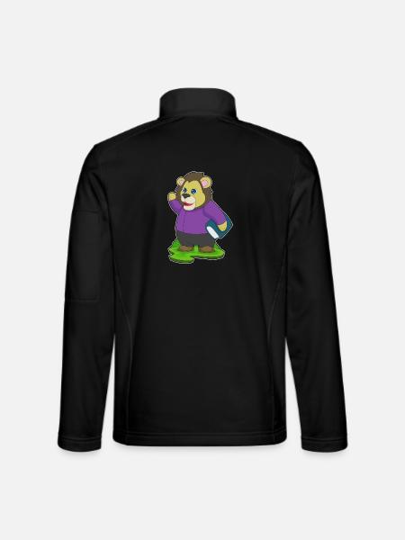 Lion Book - Unisex Softshell Jacket - black