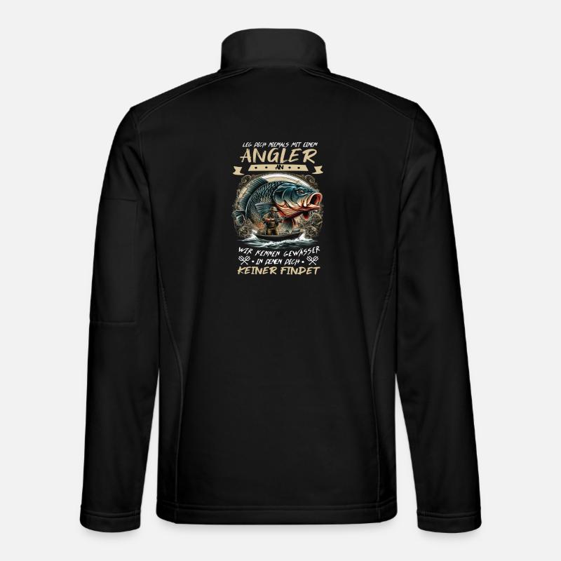 Never mess with a fisherman! Unisex Softshell Jacket