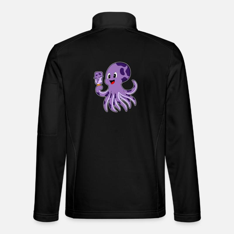 Popsicles au poulpe - Veste en tissu softshell Unisexe - noir