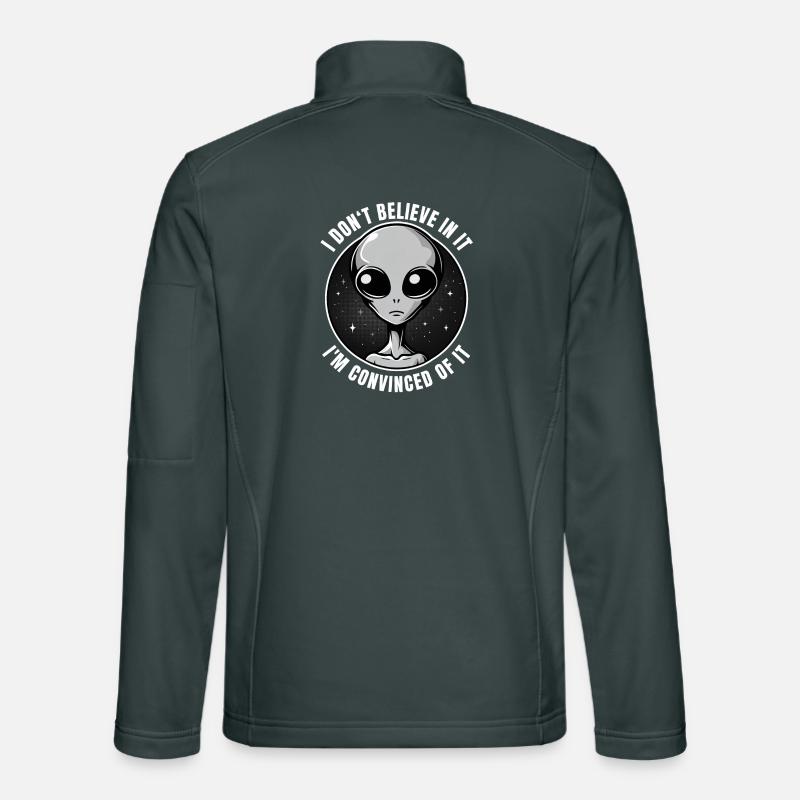 Alien Außerirdische Existenz Glauben Überzeugt Unisex Softshelljacke