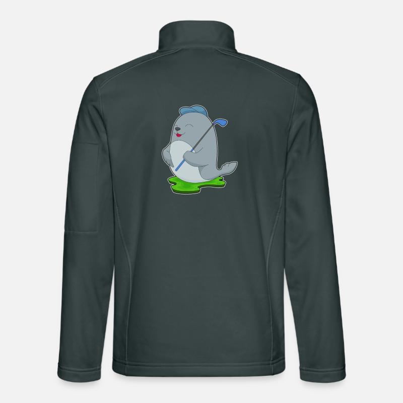 Seehund Golf Golfschläger Unisex Softshelljacke