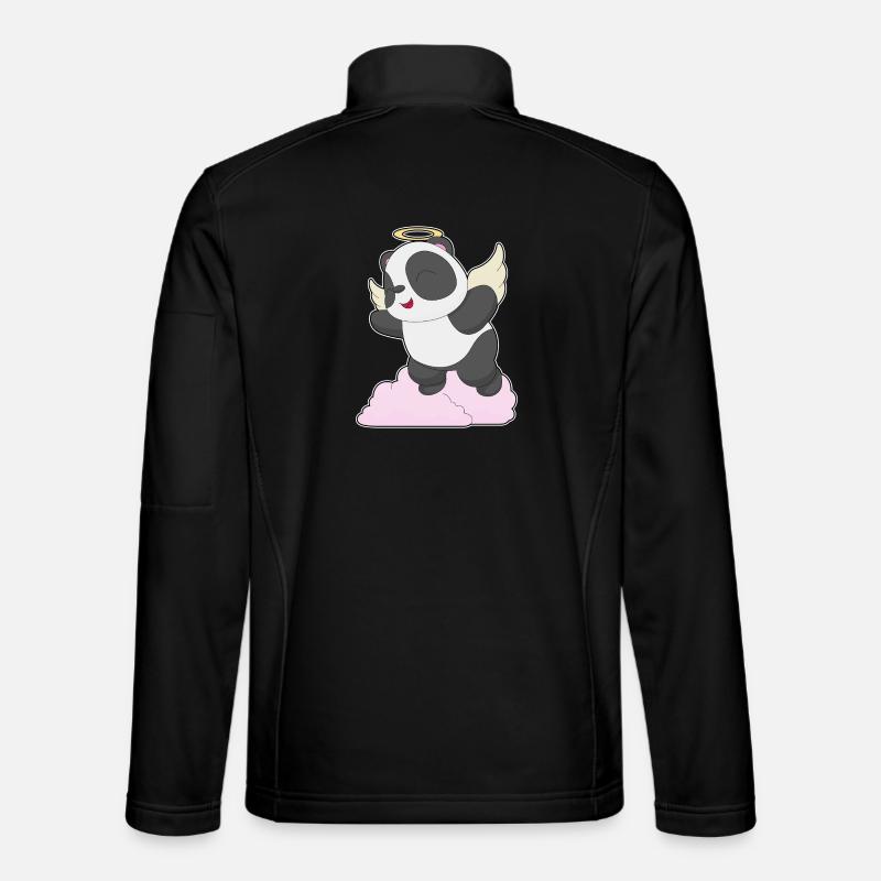 Panda Ange Ange Ailes - Veste en tissu softshell Unisexe - noir