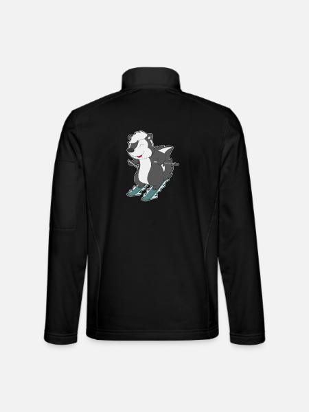 Skunk Skier Ski - Unisex Softshell Jacket - black