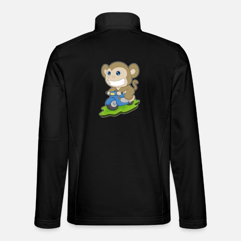 Affe Motorroller - Unisex Softshelljacke - Schwarz