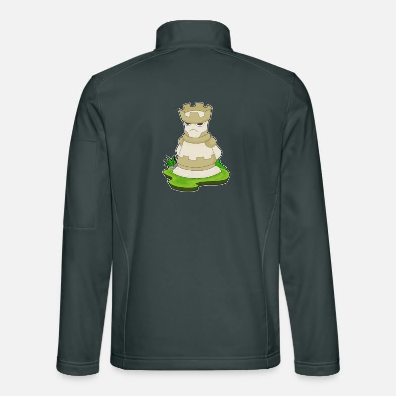 Schachfigur Turm Schach Unisex Softshelljacke