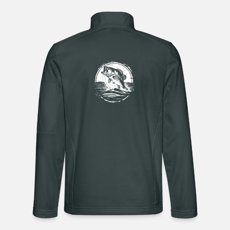 Fish Drawing Unisex Softshell Jacket