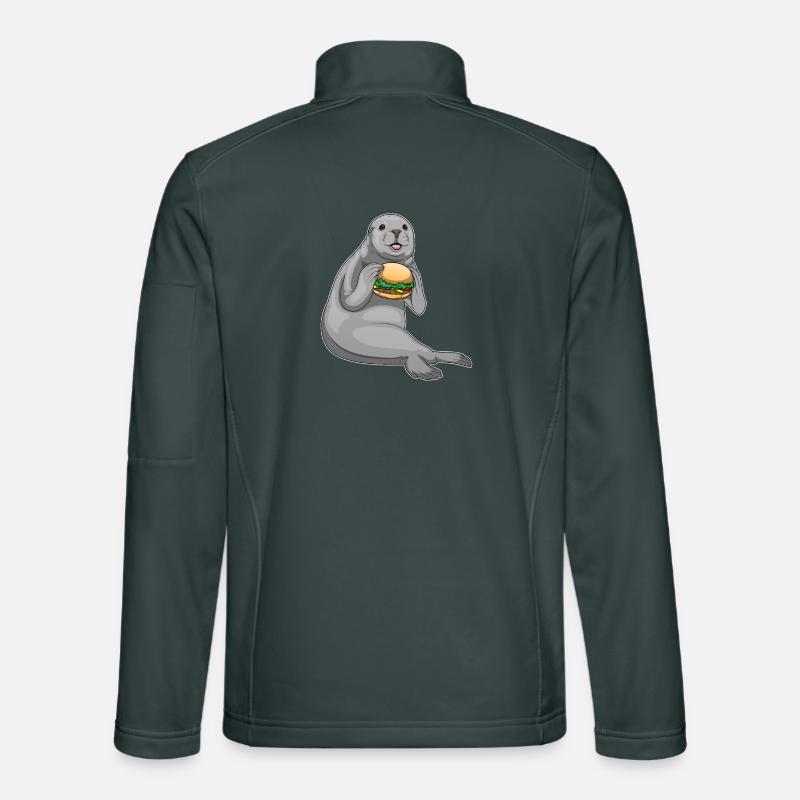 Seal Cheeseburger Unisex Softshell Jacket