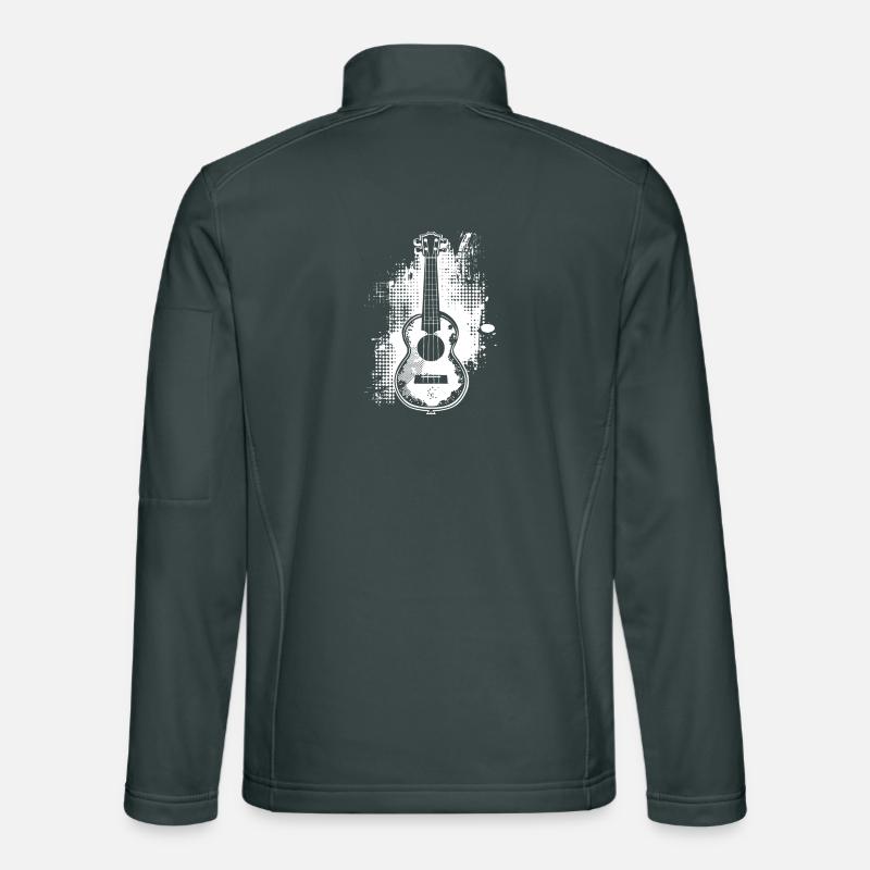 Croquis de ukulélé Veste en tissu softshell Unisexe