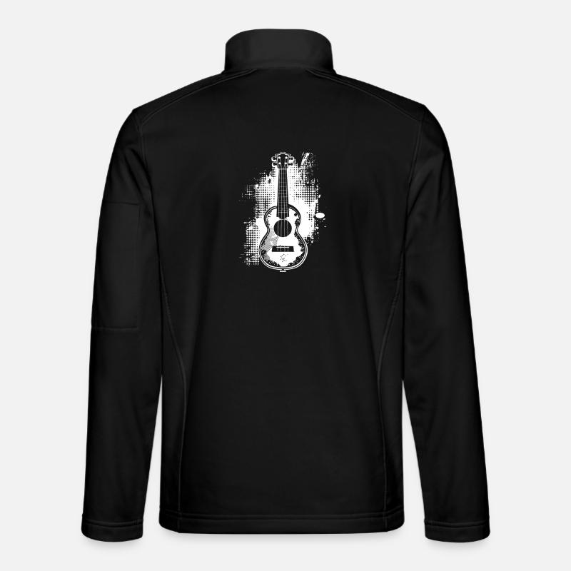 Ukulele Sketch - Unisex Softshell Jacket - black