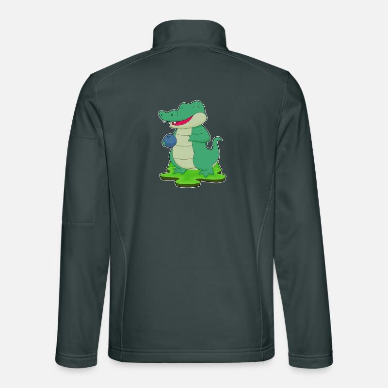 Boule de bowling en crocodile Veste en tissu softshell Unisexe