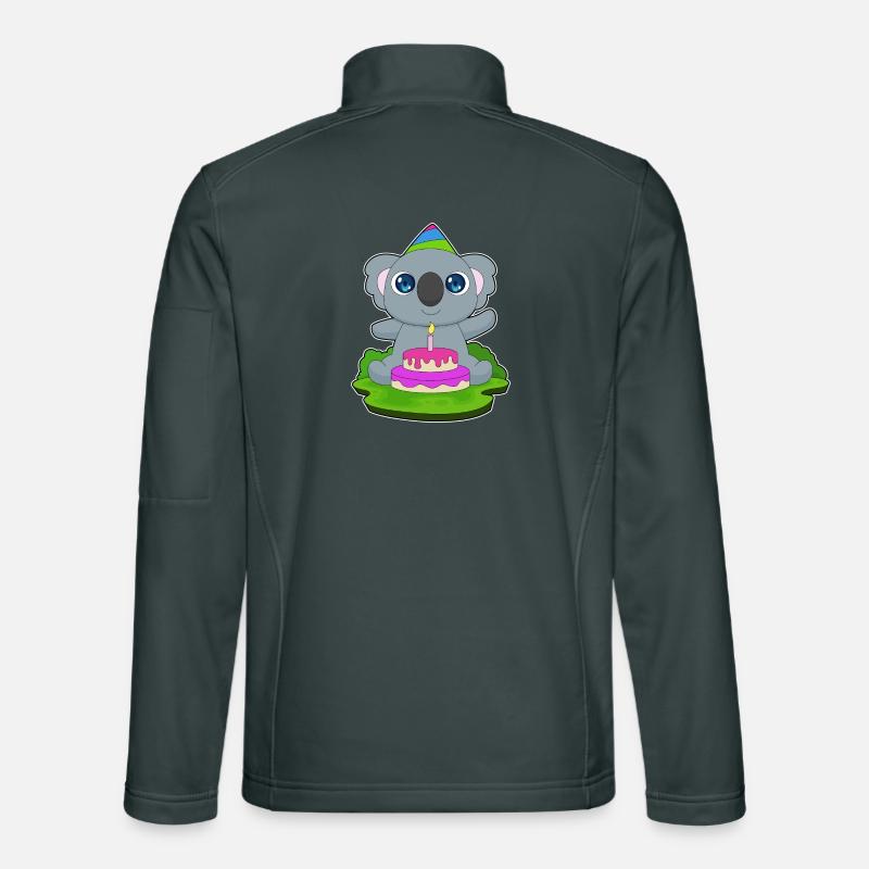 Koala Birthday Cake Unisex Softshell Jacket