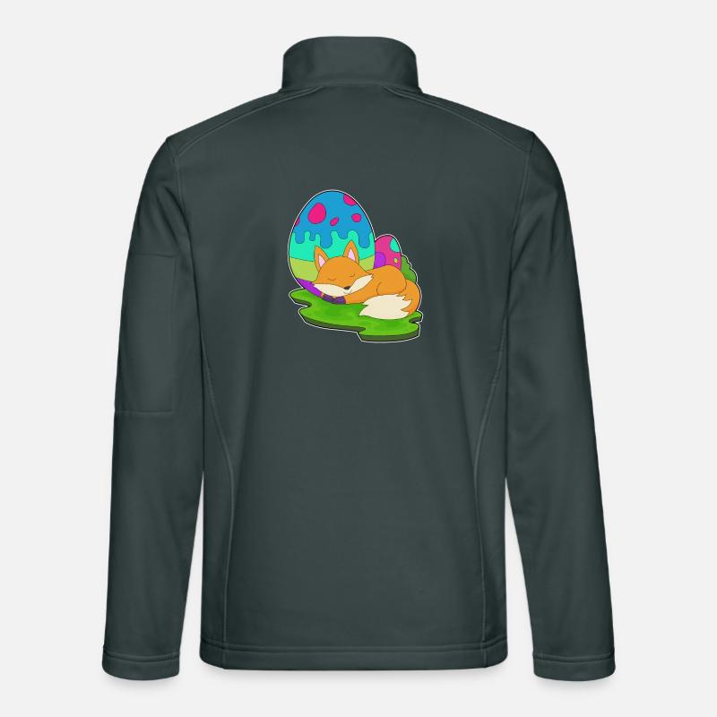 Fox Easter Easter Eggs Unisex Softshell Jacket