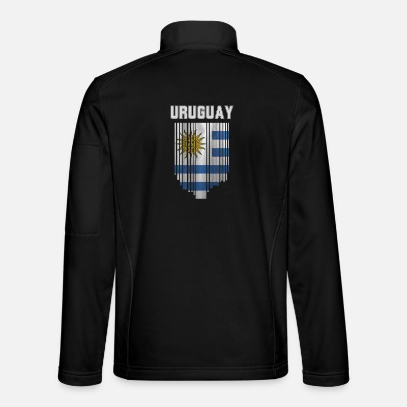 Flag of Uruguay, Uruguayan pride - Unisex Softshell Jacket - black