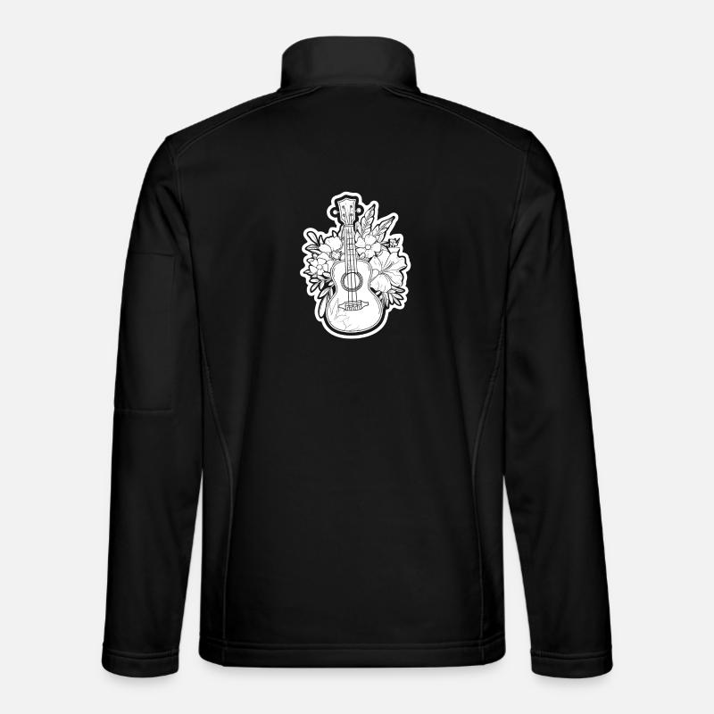 Ukulele Comic Look - Unisex Softshelljacke - Schwarz