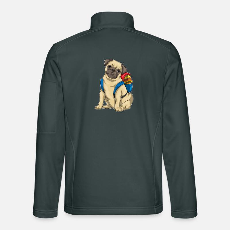 Pug Easter Student Unisex Softshell Jacket
