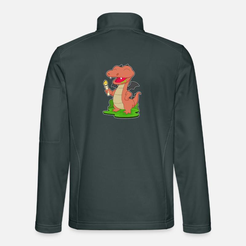 Drache Halloween Kerze Unisex Softshelljacke