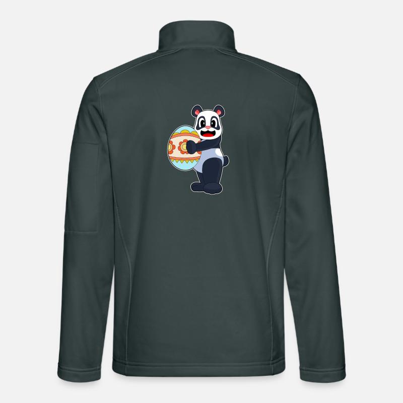 Oeuf de Pâques Panda Veste en tissu softshell Unisexe