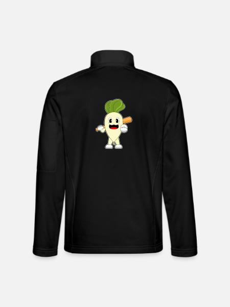 Radish Baseball Baseball Bat - Unisex Softshell Jacket - black
