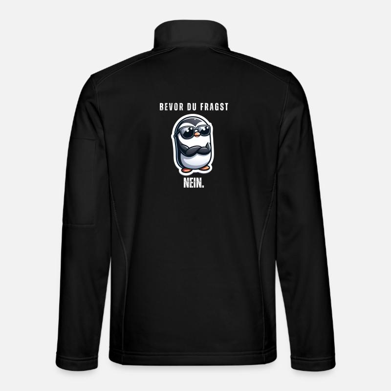 Bevor du fragst: Nein - Unisex Softshelljacke - Schwarz
