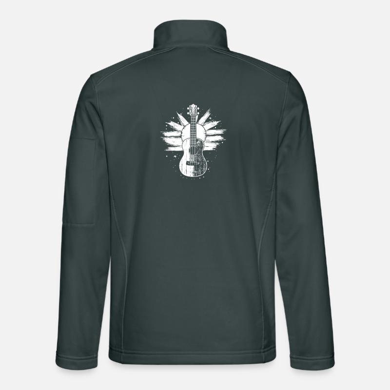 Croquis de ukulélé Veste en tissu softshell Unisexe