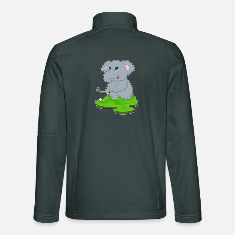 Elefant Golf Golfschläger Unisex Softshelljacke