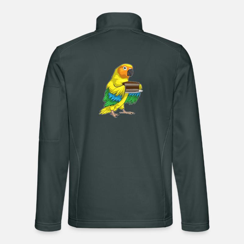 Gâteau Perroquet Veste en tissu softshell Unisexe
