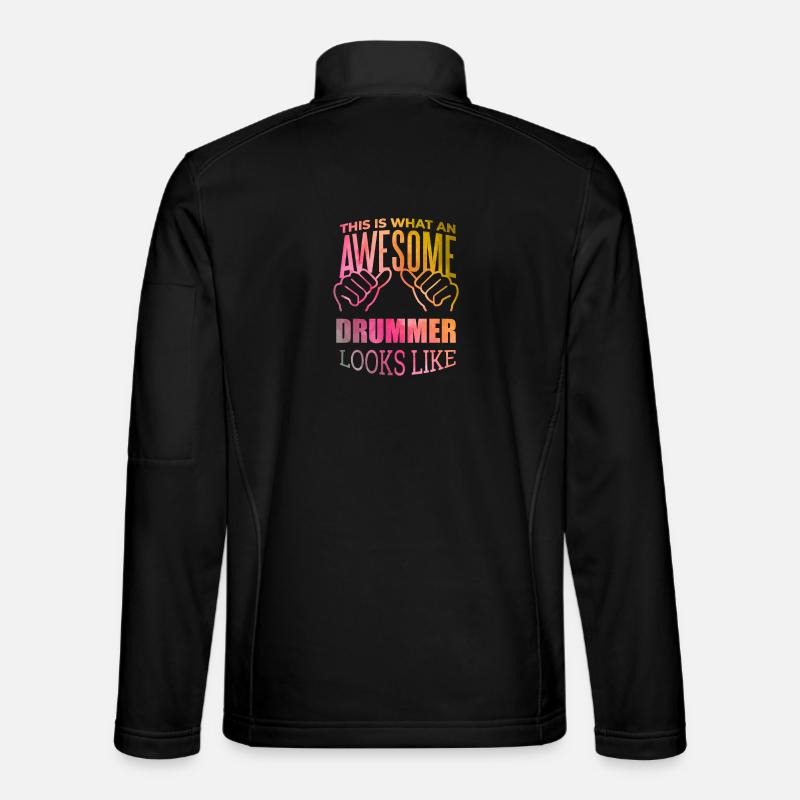 Trommel - Unisex Softshelljacke - Schwarz