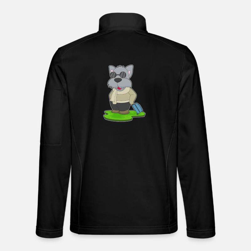 Dog Travel Suitcase - Unisex Softshell Jacket - black