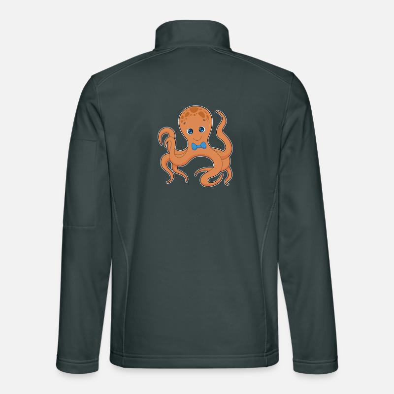 Nœud papillon pieuvre Veste en tissu softshell Unisexe