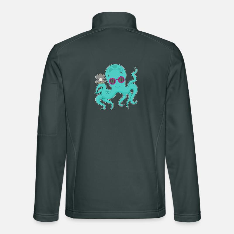 Perle de pieuvre Veste en tissu softshell Unisexe