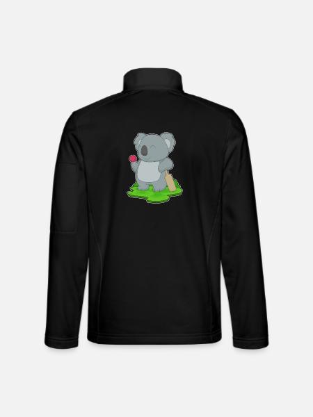Koala Cricket Cricket Bats - Unisex Softshell Jacket - black