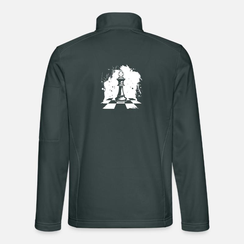 Schachfiguren Grafik Unisex Softshelljacke