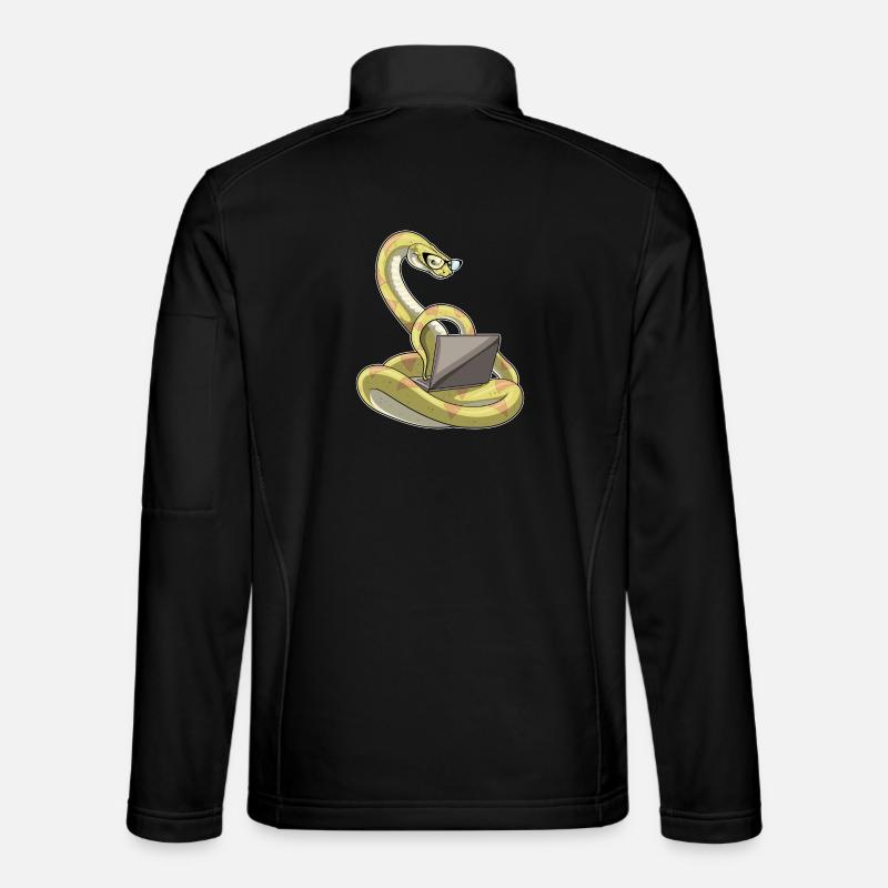 Snake Laptop - Unisex Softshell Jacket - black