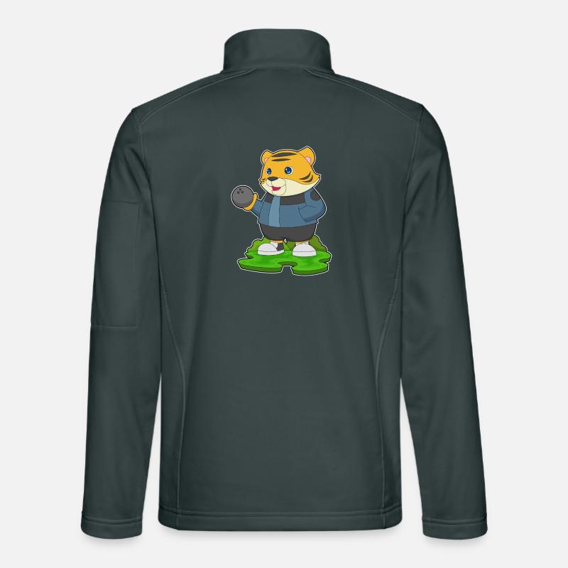 Tiger Bowling Boule de bowling Veste en tissu softshell Unisexe
