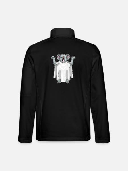 Koala Halloween Ghost - Unisex Softshell Jacket - black