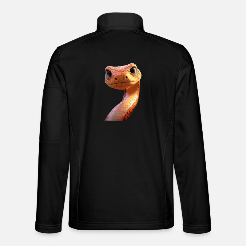 Schlange Python Kobra Mamba Klapperschlange Snake Unisex Softshelljacke