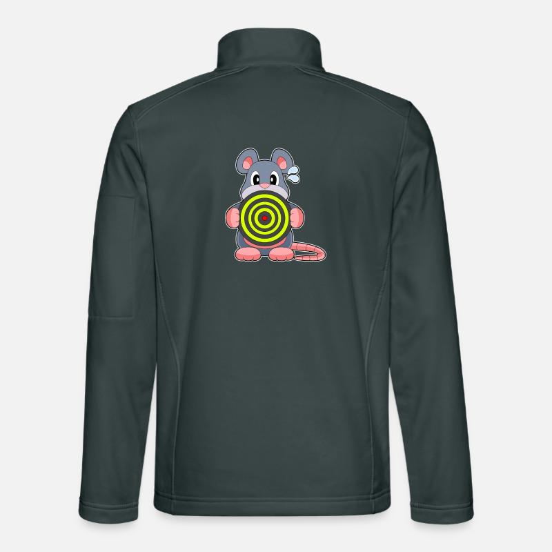 Mouse Dart Dartboard Unisex Softshell Jacket