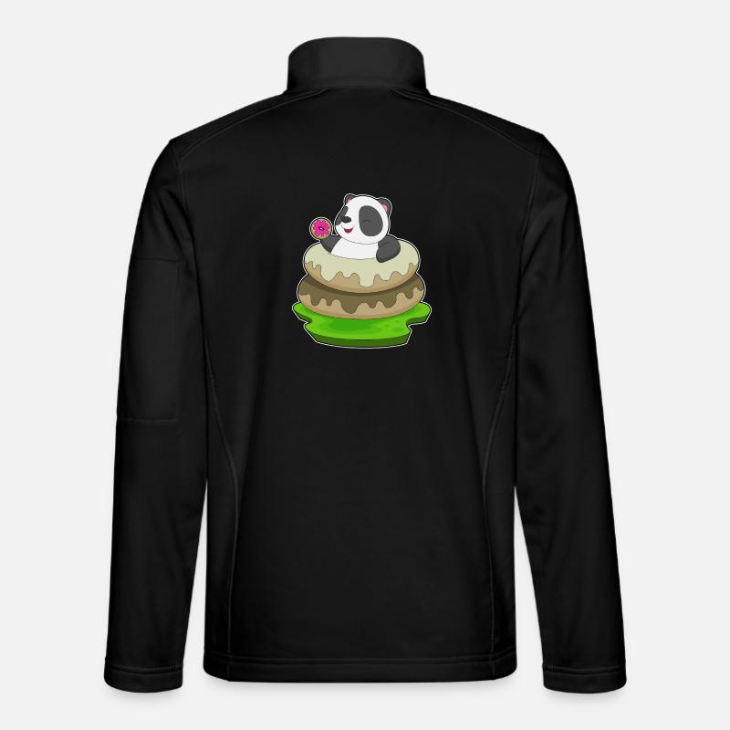 Panda Donuts - Unisex Softshelljacke - Schwarz