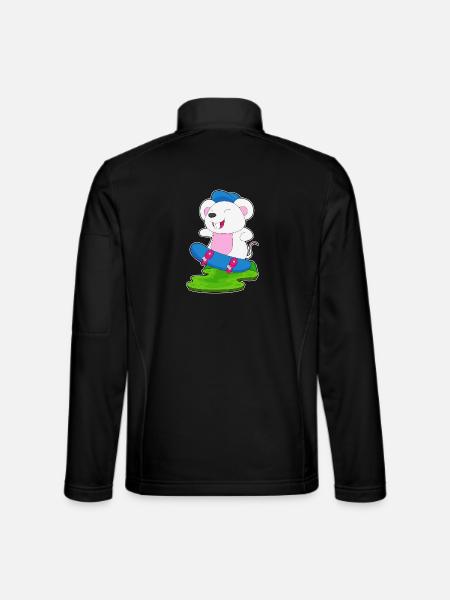 Mouse Skater Skateboard - Veste en tissu softshell Unisexe - noir