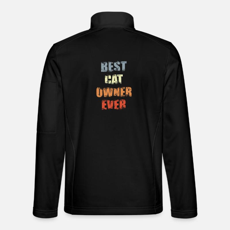 Best Cat Owner Ever - Unisex Softshell Jacket - black
