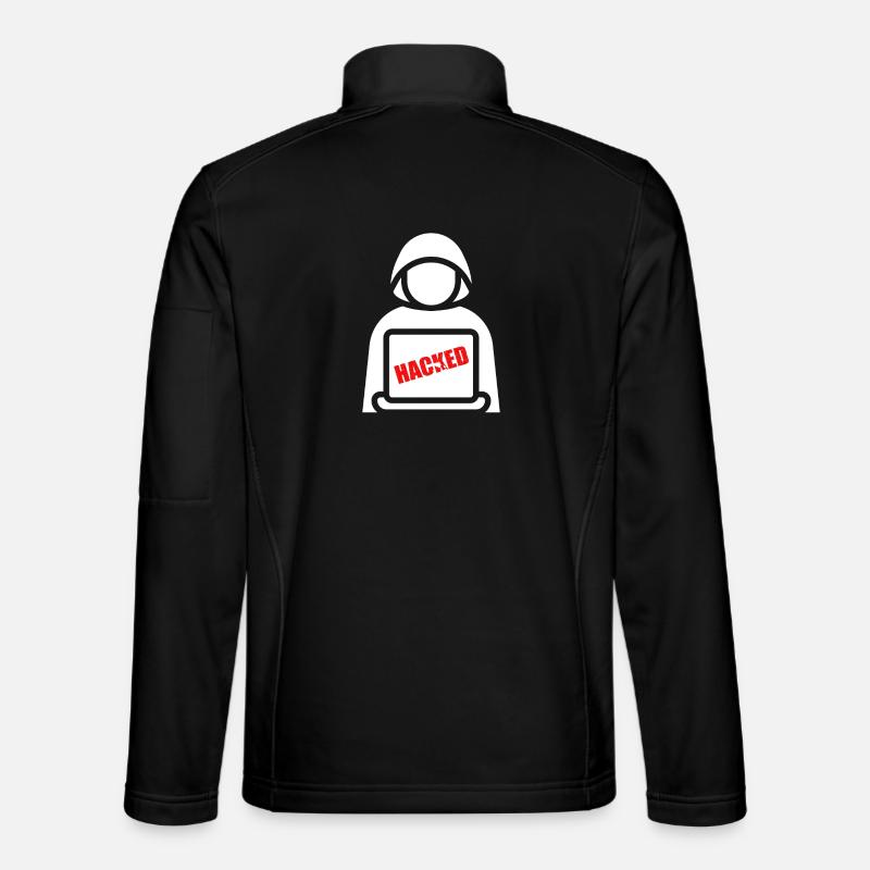 Hackers in the shadows - Unisex Softshell Jacket - black