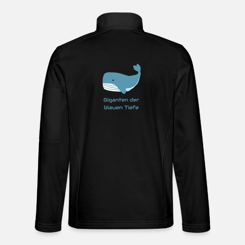 Giganten der blauen Tiefe - Unisex Softshelljacke - Schwarz