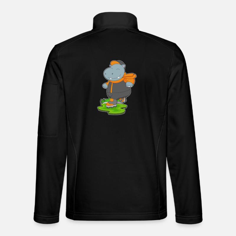 Hippopotamus Inline skating Inline skates Unisex Softshell Jacket