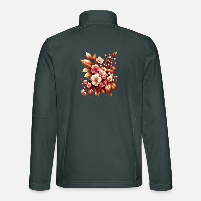 Boho Bouquet Autumn Blossom Magic Unisex Softshell Jacket