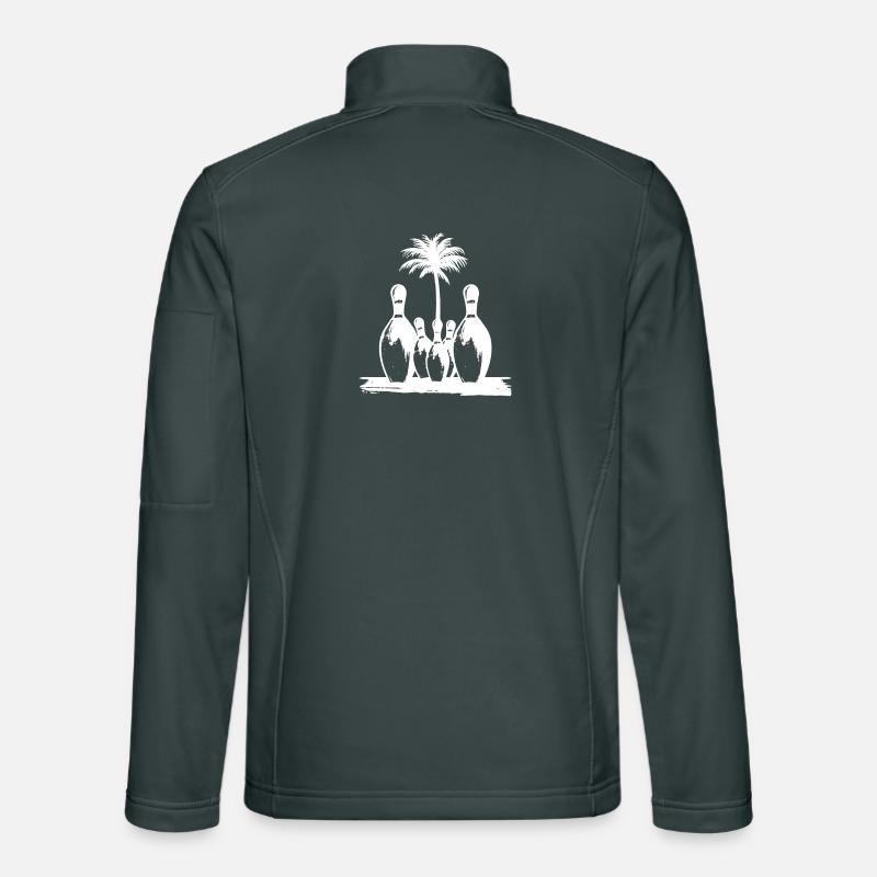 Bowling Drawing Unisex Softshell Jacket