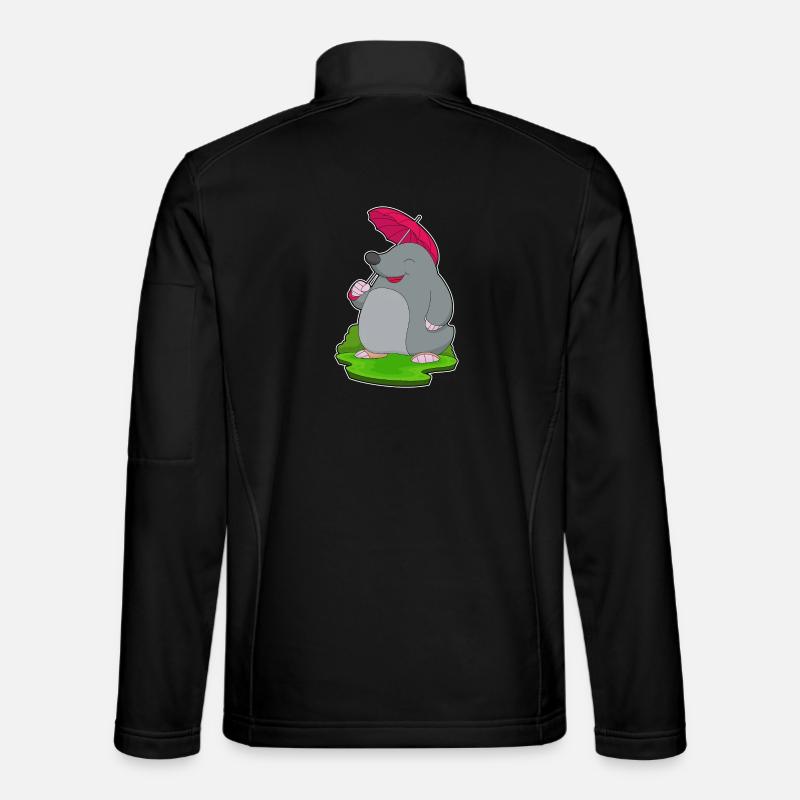 Mole Umbrella - Unisex Softshell Jacket - black